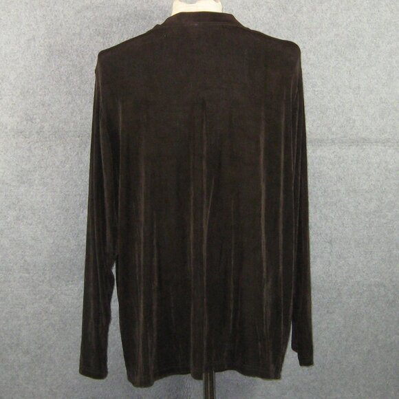 Citiknits Open Cardigan Size 1X Brown - Picture 3 of 6